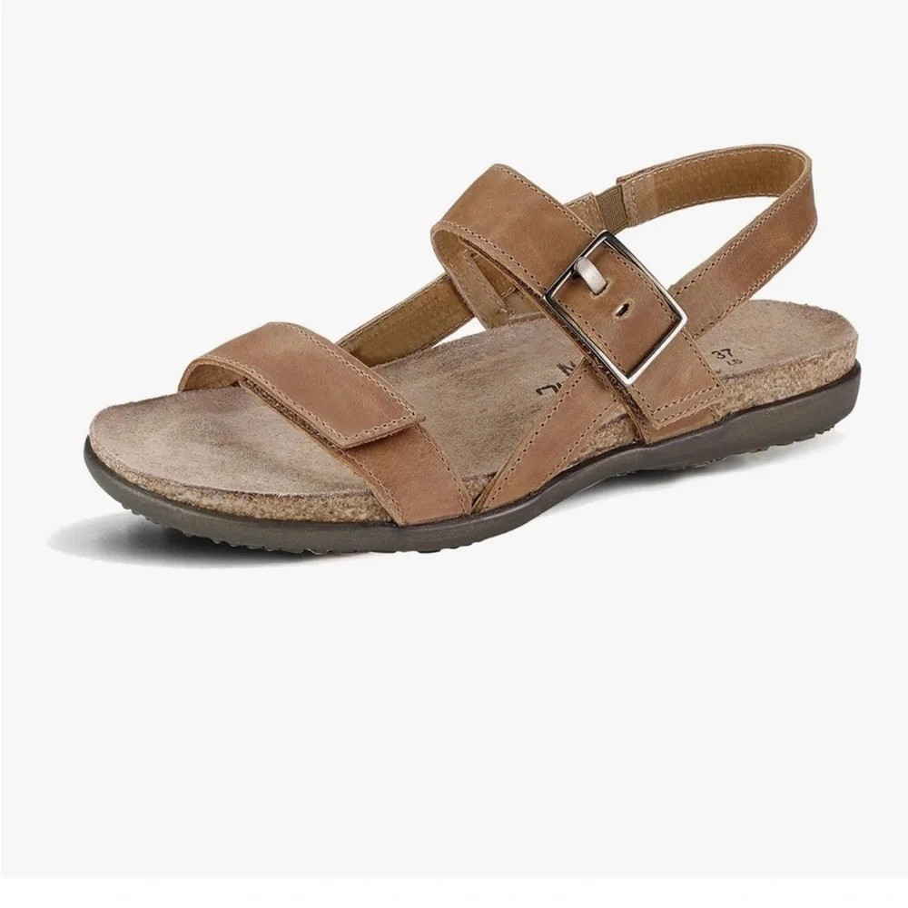 NAOT NEW Size 5.5 (36 )Footwear Women's Norah Sandal in Latte Brown Lthr
